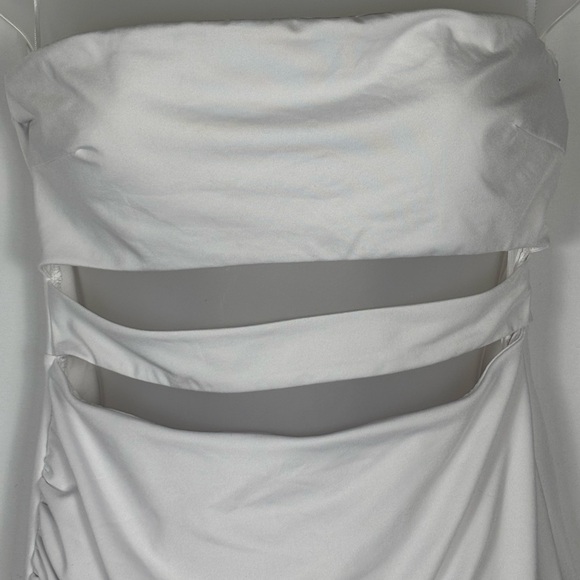 Superdown REVOLVE White Strapless Bodycon Cutout Mini Dress- M - Picture 7 of 12